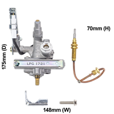 BeefEater Valve 45deg. FFD 1.27mm - 3000s