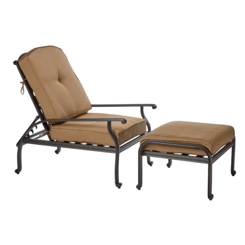 Melton Craft Nassau Chaise and Ottoman inc. Cushions