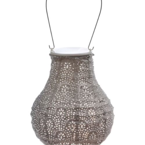 Lumiz Outdoor Solar Lantern Bulb 16cm - Taupe