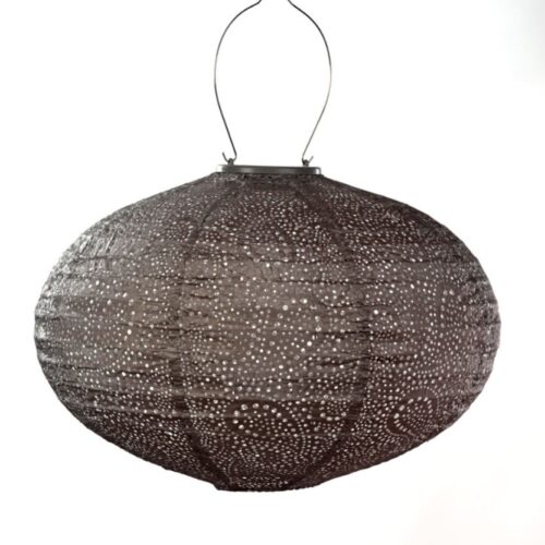 Lumiz Solar Lantern Oval 40 Taupe