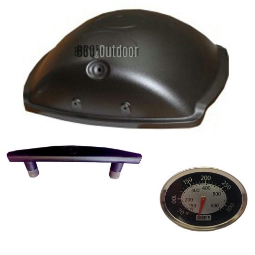 Weber Q 2200 Lid, Themometer & Handle - Black