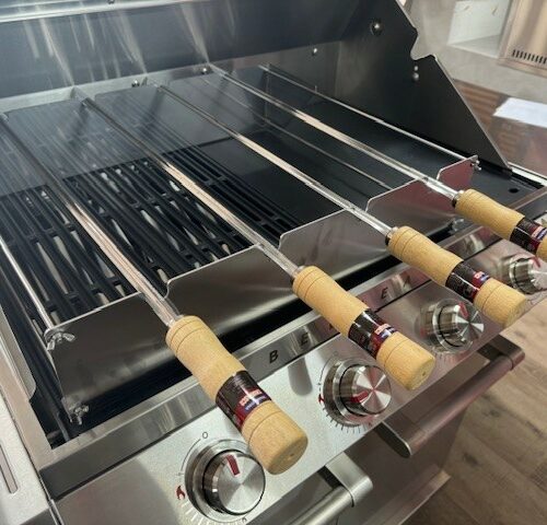 Tramontina Stainless Steel Grill Support & 65cm Skewer Bundle - Limited Stock