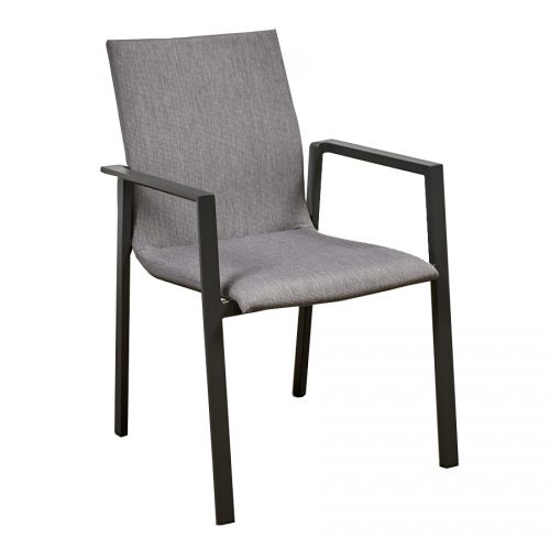 Melton Craft Bronte Padded Chair - Charcoal