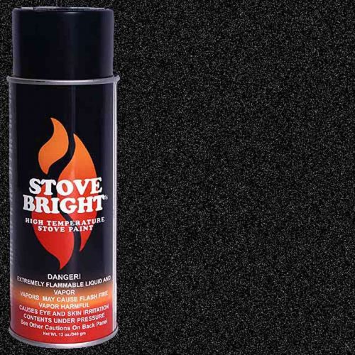 Stove Bright Paint Aerosol - Metallic Black