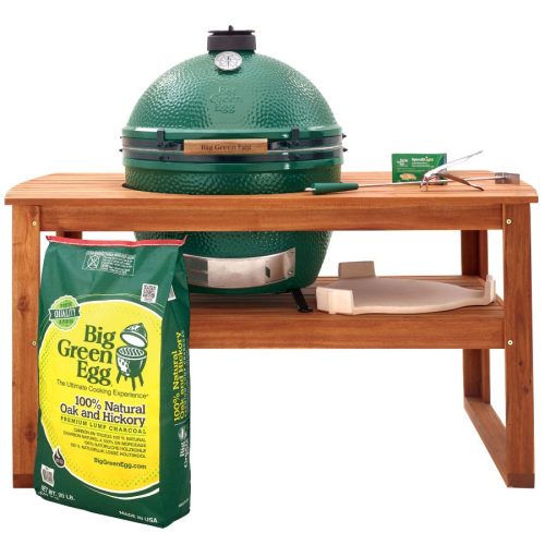 Big Green Egg XL Acacia Table Bundle