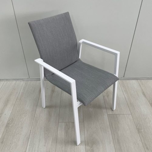 Melton Craft Bronte Padded Chair - White