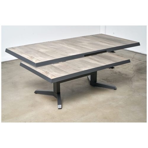 Melton Craft Torquay Popup Table 142x90cm - Charcoal