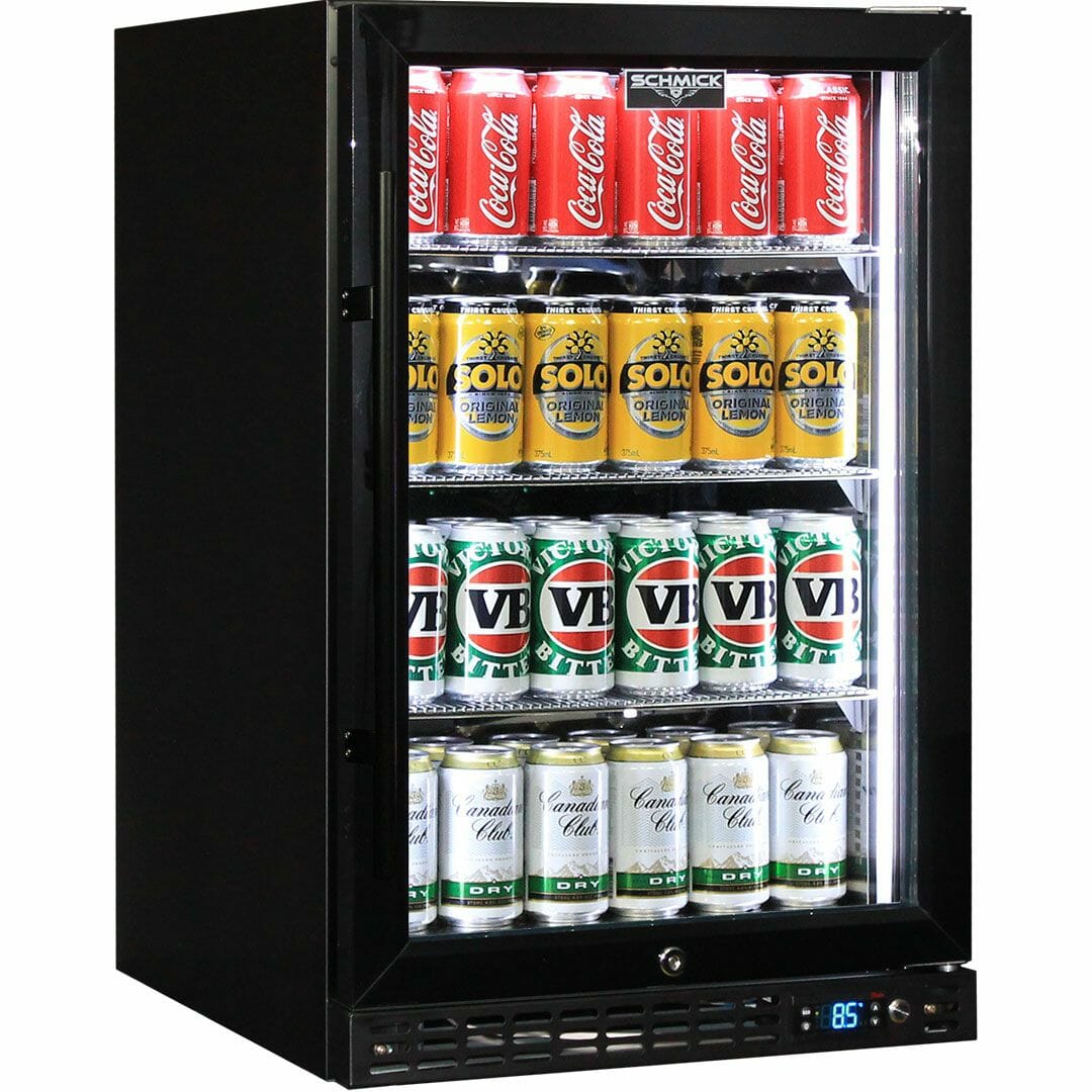 Schmick - SK116R-B Triple Glazed Low E Glass Bar Fridge - Right Hinged