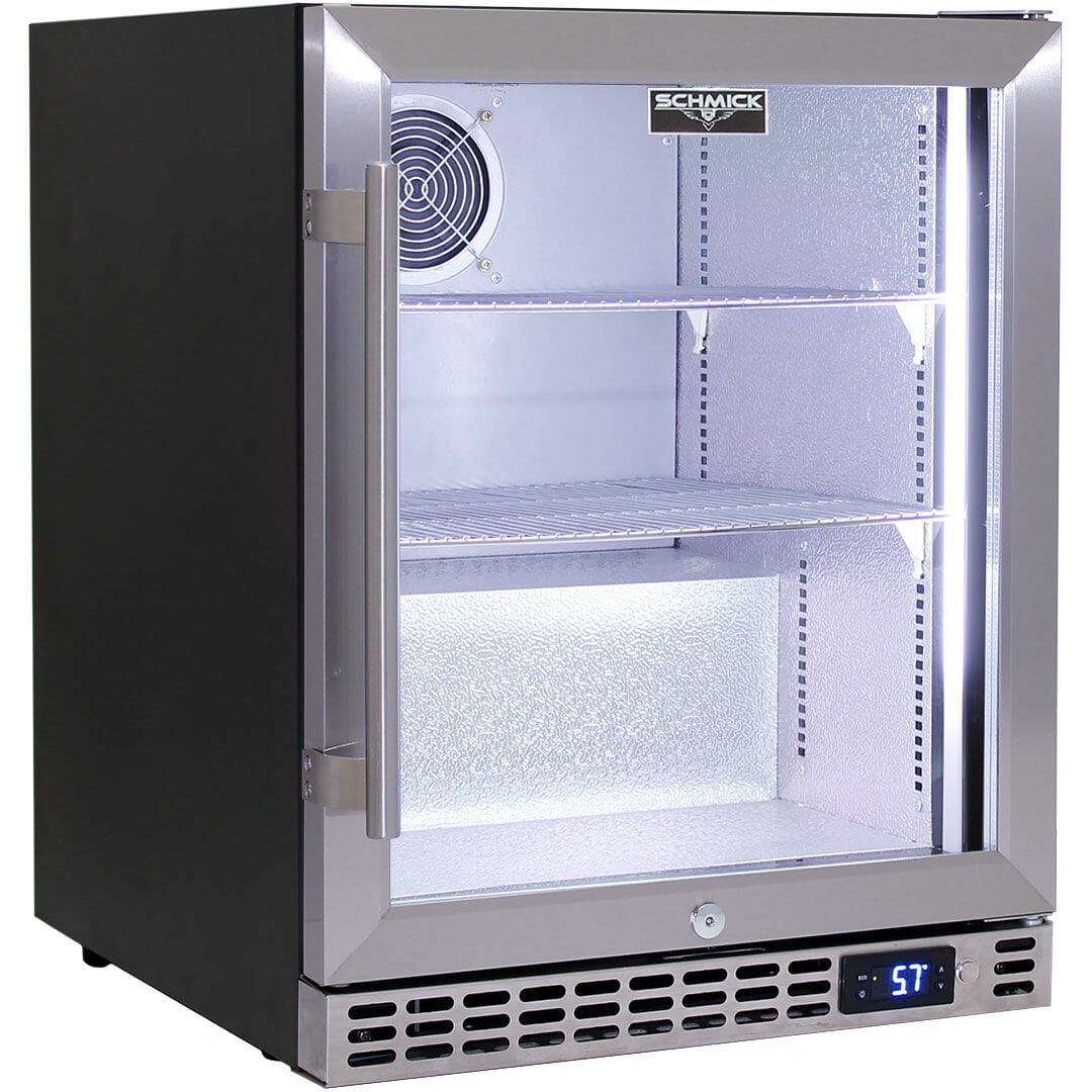 Schmick - SK86R-HD - Stainless Steel Door Heated Glass Bar Fridge - Right Hinged - Image 4