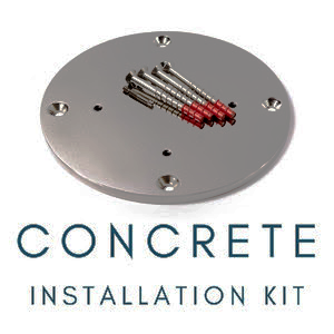 Instant Shade Umbrellas Installation Kit Concrete Grey Base suits Eclipse/Aurora