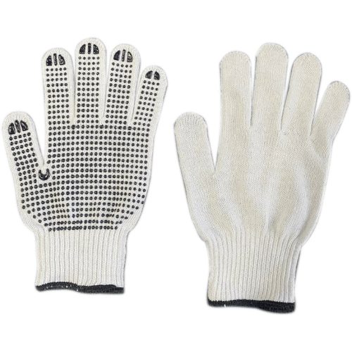 Cotton Gloves w/Dots 12 pack