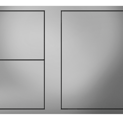 BeefEater SS Cupboard Door with 2 Drawers