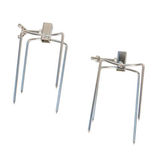 Flaming Coals 4 Prong Rotisserie Small -10mm Square Skewer (pair)