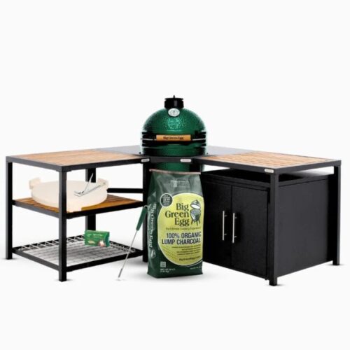 Big Green Egg Large Modular Nest Corner and Expansion Cabinet Package