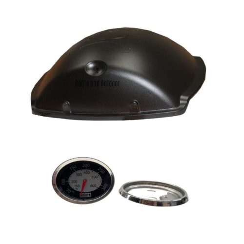 Weber Family Q 3200 Lid & Thermometer - Black