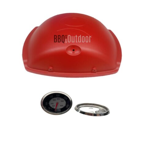 Weber Family Q 3200 Lid & Thermometer - Red