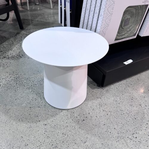 Melton Craft Round White Coffee Table - 45cm