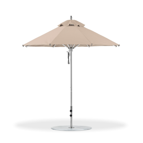 Instant Shade Umbrellas Greenwich 3m Square - Natural - 50mm