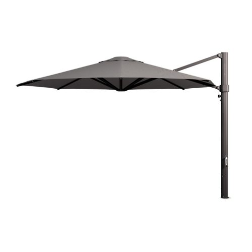 Instant Shade Umbrellas Eclipse v4 4m Octagonal - Black Anodised Frame - inc Matching Cover - Smoked Tweed