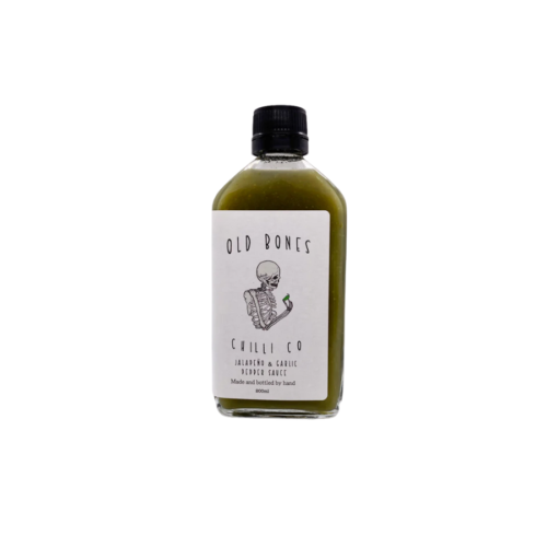 Old Bones Chilli Co Jalapeño & Garlic Pepper Sauce
