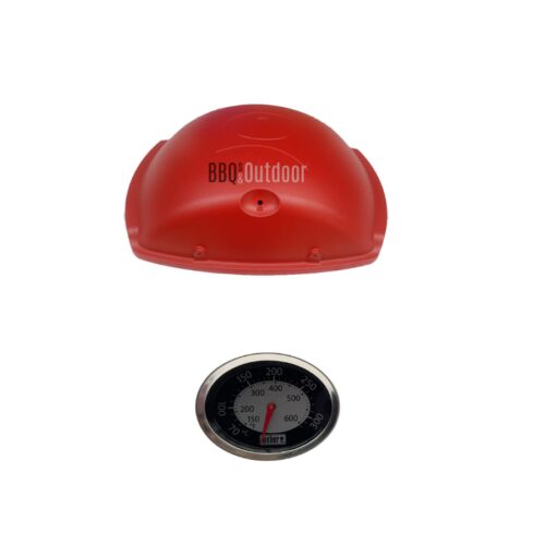 Weber Q 2200 Lid & Thermometer - Red