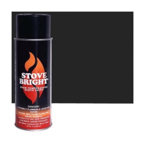 Stove Bright Paint Aerosol - Flat Black