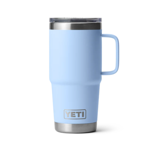 Yeti 20oz travel mug big sky blue