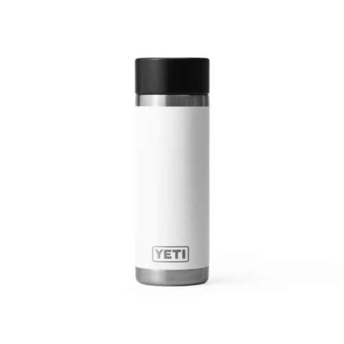 Yeti Rambler 18oz Bottle with Hot Shot Cap - White