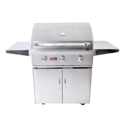 GrandFire 32inch Silverline Trolley BBQ - LPG