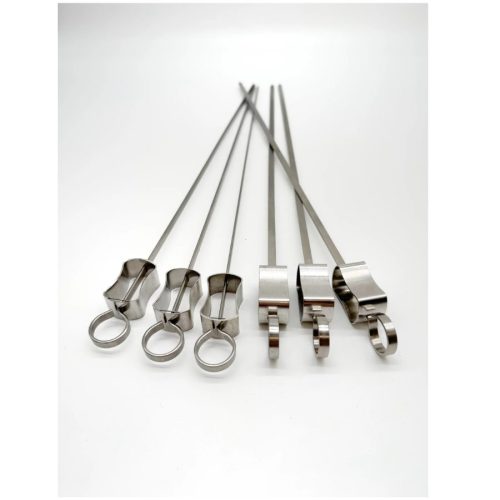 GrandFire 45cm Stainless Steel Kebab Skewers - 6 Pack