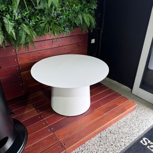 Melton Craft Round White Coffee Table - 70cm