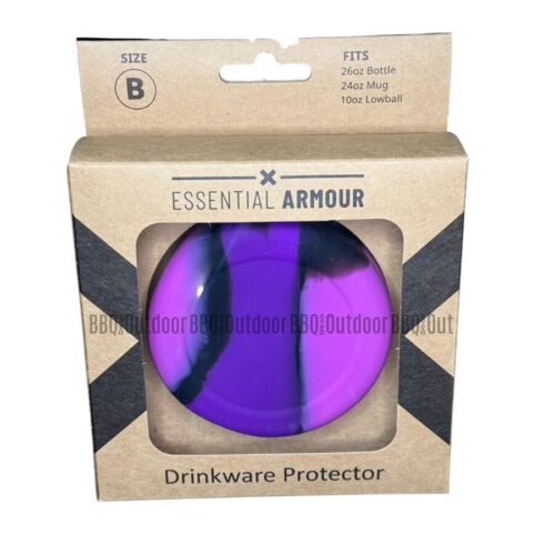 Essential Armour - Silicone Bottle Protector - Size B - Purple Camo