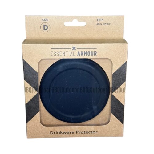 Essential Armour - Silicone Bottle Protector - Size D - Black