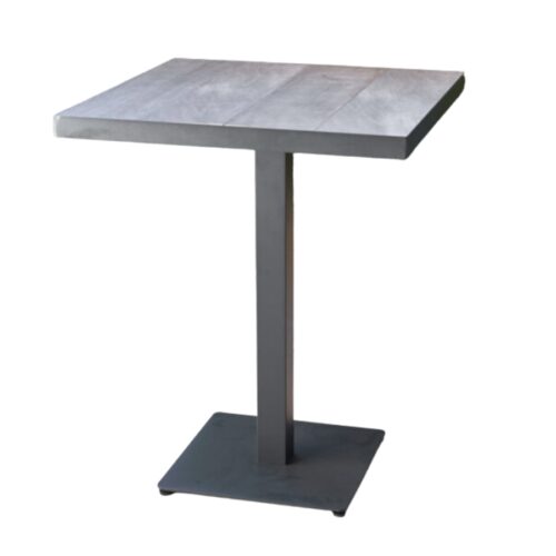 Melton Craft Memphis Bar Table 80x80cm - Charcoal