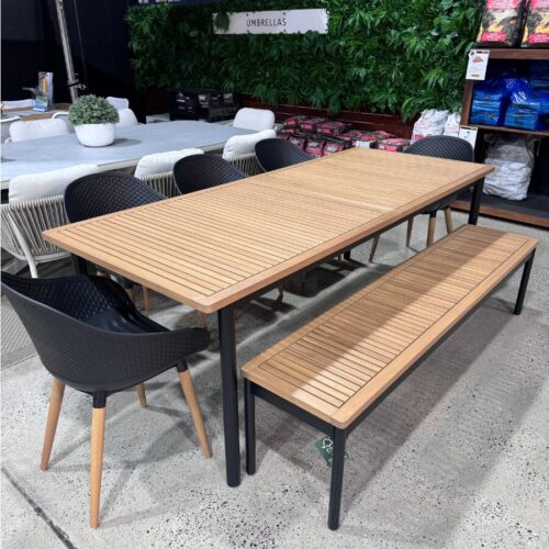 Eucalia 7pc Dining Setting - Black